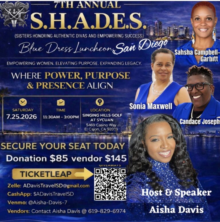 S.H.A.D.E.S. 7th Annual Blue Dress Luncheon — San Diego